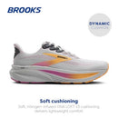 BROOKS WOMEN’S GHOST 17 NEUTRAL RUNNING SHOE OYSTER/APRICOT/PINK SIZE 7 - Like New