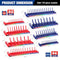 WORKPRO SOCKET ORGANIZER SET 8PC SOCKET HOLDER SOCKET TRAYS SOCKET STORAGE - Like New