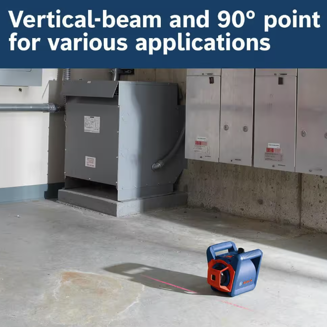 BOSCH 800FT ROTARY LASER LEVEL COMPLETE KIT SELF LEVELING - BLUE/RED - Like New