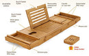 HBlife Bamboo Bathtub Caddy Tray Durable, Non-Slip, One or Two Person B07GR124XB - Brand New