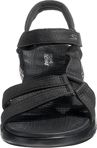Skechers Women's On-the-go 600 - Brilliancy Sport Sandal Black Size 7 - Like New