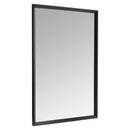 AMAZON BASICS RECTANGULAR WALL MOUNT MIRROR 24" X 36", PEAKED TRIM - BLACK - Like New