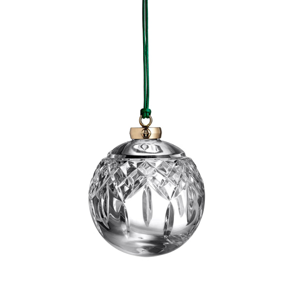 WATERFORD LISMORE BAUBLE ORNAMENT 1071524 - CLEAR - Like New