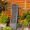 FORFAR MODERN INDOOR WATER FOUNTAIN CURVED FAUX - GARY - Like New