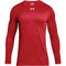 UNDER ARMOUR MEN'S LOCKER TEE 2.0 LONG SLEEVE XLARGE 1305776-RED Brand New