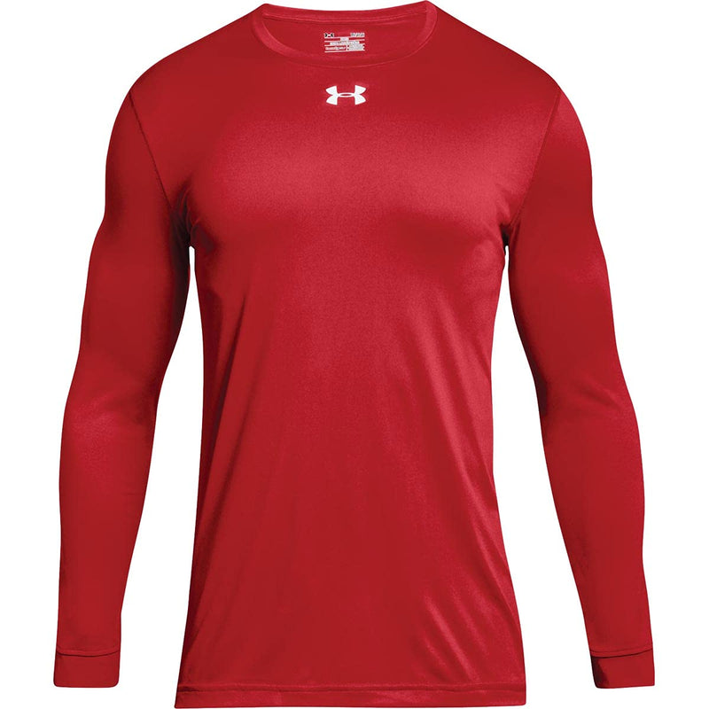 UNDER ARMOUR MEN'S LOCKER TEE 2.0 LONG SLEEVE XLARGE 1305776-RED Brand New