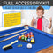 SERENELIFE ERENELIFE 4.5FT FOLDING POOL TABLE, 55IN, SLPTB56 - BLUE - Like New