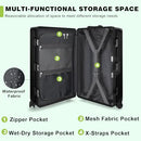 ANYZIP LUGGAGE PC+ABS ALUMINUM FRAME ZIPPERLESS CHECKED LUGGAGE 28 INCH BLACK - Like New