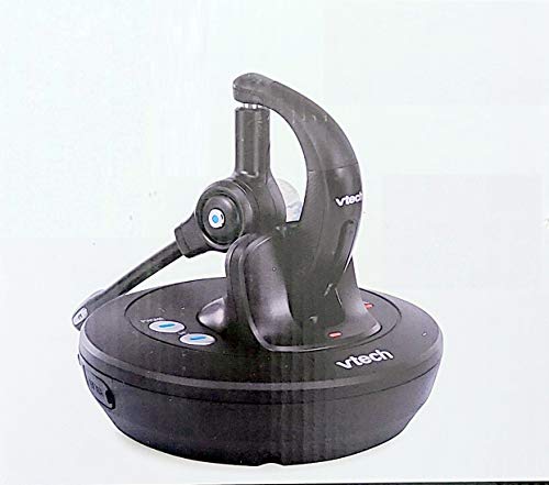 VTECH SOFTPHONE COMPATIBLE OVER-THE-EAR DECT OFFICE WIRELESS HEADSET - BLACK - Like New
