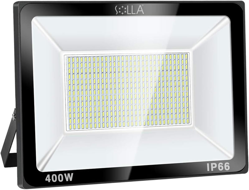 SOLLA 400W LED Flood Light, IP66 Waterproof, 32000lm, 2140W - Daylight White - Like New