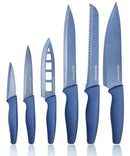 GRANITESTONE NUTRIBLADE 6-PIECE STEAK KNIVES SET BY GRANITESTONE - BLUE - Brand New