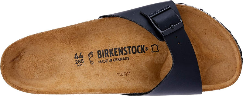 Women Birkenstock Madrid Birko-Flor Slide - SIZE 8 WOMEN - BLACK Like New