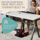 LIFEPRO UNDER DESK ELLIPTICAL LEG EXCERCISER WITH RED LIGHT THERAPY - BLACK/RED - Like New