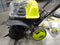 Sun Joe 48V Cordless Garden Tiller/Cultivator Kit, 2x 2Ah, 24V-X2-TLR14 - Green - Like New