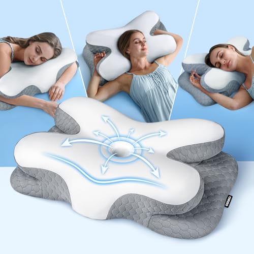Osteo Enjoy Pain Relief Sleeping Cervical Neck Pillow Ergonomic Contour Zoned - Like New