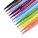 PAPER MATE FLAIR FELT TIP PENS, POINT (0.7MM), TROPICAL, CLASSIC 12 COUNT, CHYK - Brand New