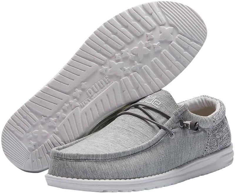 110413227 Hey Dude Men's Wally Funk Comfortable & Light-Weight Magnetite 7 - Like New