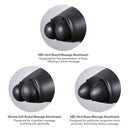 Naipo Handheld Dual-node Percussion Massager with Replaceable Attachments Black - Like New