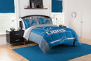 Northwest NFL Detroit Lions Comforter and Sham Set Full/Queen - Blue - Brand New