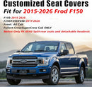 Coverado F150 Car Seat Covers Full Set Leather Waterproof - Blue/Black - Brand New