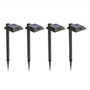 HOME ZONE SECURITY MESH LINKABLE SERIES 4-PACK SOLAR LED Security Pathway Light - Like New