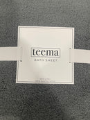 TEEMA LUXE BATH SHEET 40"X70" 100% TURKISH COTTON - CHARCOAL - Like New