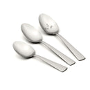 ONEIDA NOCHA EVERYDAY FLATWARE SERVING SPOONS 18/0 STAINLESS STEEL, 3PC SET - Like New