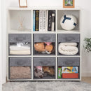 STORAGEIDEAS STORAGE CUBES 13" CUBE STORAGE BINS CLEAR WINDOW SET OF 6 - GRAY - Brand New