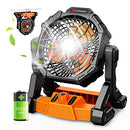DR.PREPARE PORTABLE CAMPING FAN RECHARGEABLE BATTERY OPERATED PERSONAL FAN - Like New