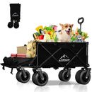 AMNOW COLLAPSIBLE BEACH WAGON CART WITH BIG WHEELS 440LBS LARGE - Scratch & Dent