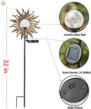Upgraded 2022-Outdoor Garden Solar Lights. Sun and Moon Stake Decor Set - Like New