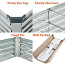 Zunatu 6x3x1ft Galvanized Raised Garden Bed,6x3x1ft, B0BN7DBB3K - Silver - Brand New