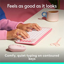 LOGITECH POP ICON KEYS WIRELESS BLUETOOTH TYPING, COMFORTABLE, 920-013049 - Like New