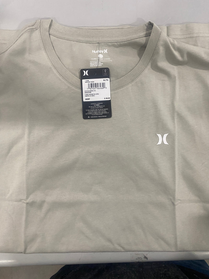 HURLEY ICON SS GRAPHIC TEE - SIZE: MEN XL - SANDSTORM - Brand New
