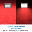 ZJOJO 4 Pack 120W New LED Wall Pack Dusk-to-Dawn Photocell B07RQRH9X8 - Black - Brand New