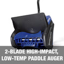 Snow Joe 13" Cordless Snow Shovel Bundle W/ CVR & Ice Dozer, 24V, 4 Amp - BLUE - Like New