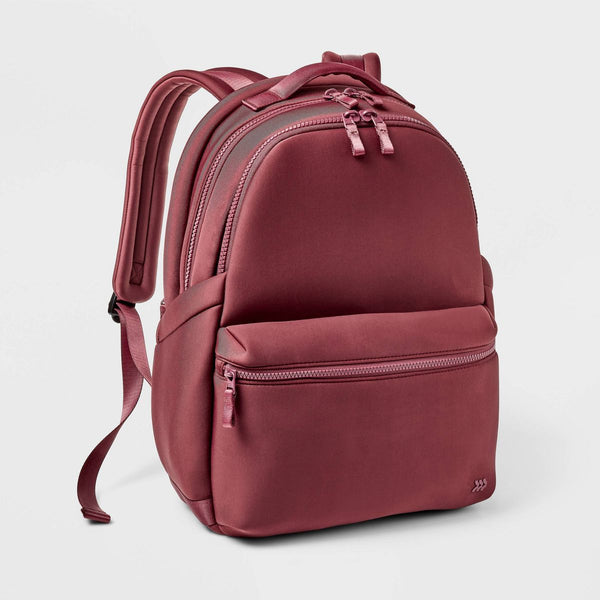 ALL IN MOTION 14L FAUX NEOPRENE BACKPACK - BURGUNDY - Like New