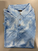 PGA TOUR MEN'S SHIRT PRO SERIES - SIZE: MEN MEDIUM - BLUE FISH - Brand New