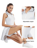 FKEEP WOMEN'S TENNIS GOLF DRESS WORKOUT ATHLETIC V-NECK SHORTS - SIZE: M - WHITE - Brand New