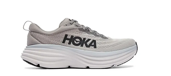 1123202 Hoka one one Bondi 8 Men's Sharkskin/Harbor Mist - 12 Like New