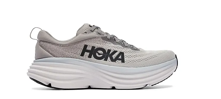 1123202 Hoka one one Bondi 8 Men's Sharkskin/Harbor Mist - 12 - Like New