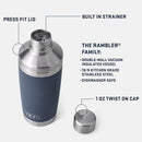 YETI Rambler 20 oz Cocktail Shaker, Stainless Steel, Vacuum Insulated Rescue Red - Brand New