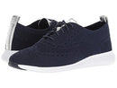 W10586 COLE HAAN WOMEN'S 2.ZEROGRAND OXFORD, SIZE 8.5, MARINE BLUE/ARGENTO - Like New