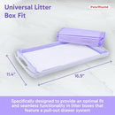 PetsWorld Universal Fit Cat Pad Refills for Litter Box, 200 Pack - Fresh Scent - Brand New