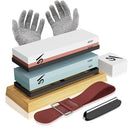 KERYE Knife Sharpening Stone Kit Japanese Whetstone KY28 - BLUE/WHITE - Like New