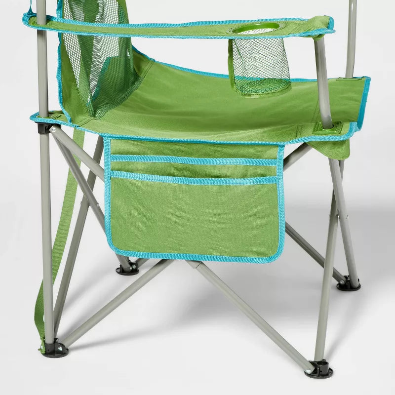 EMBARK OVERSIZED OUTDOOR PORTABLE MESH CAMP CHAIR, 38.8H X 35.4W - GREEN - Like New