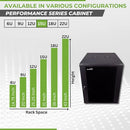 NavePoint 15U Server Cabinet Wall Mount Rack Enclosure Caster Wheels 2 Fans - Like New