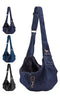 Noah & Paw Dog Sling Carrier Small5-18lb Denim - DARK BLUE - Like New