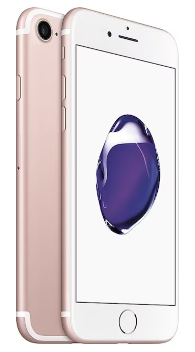 For Parts: APPLE IPHONE 7 128GB UNLOCKED - ROSE GOLD MNAM2LL/A - BATTERY DEFECTIVE