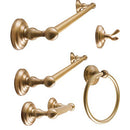 SENTO ROBIKI Gold Bathroom Accessories Set (5-Piece, Satin Brass) - B08LDNWV6N - Like New